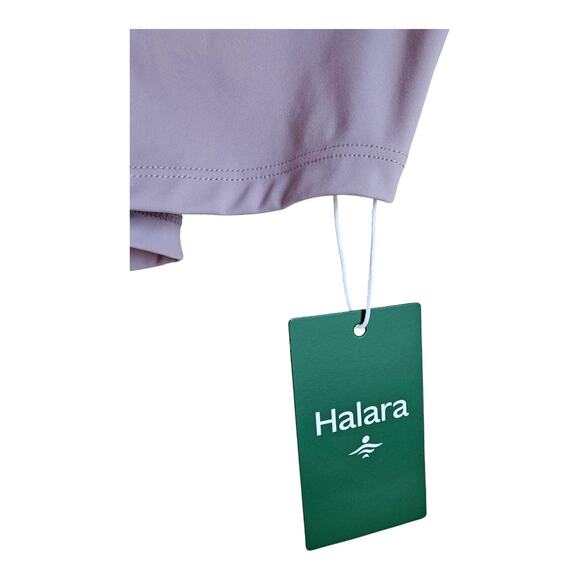 HALARA Women XL Top Pink Purple Long Sleeve Activewear Keyhole Back Tie NEW NWT - Picture 4 of 9